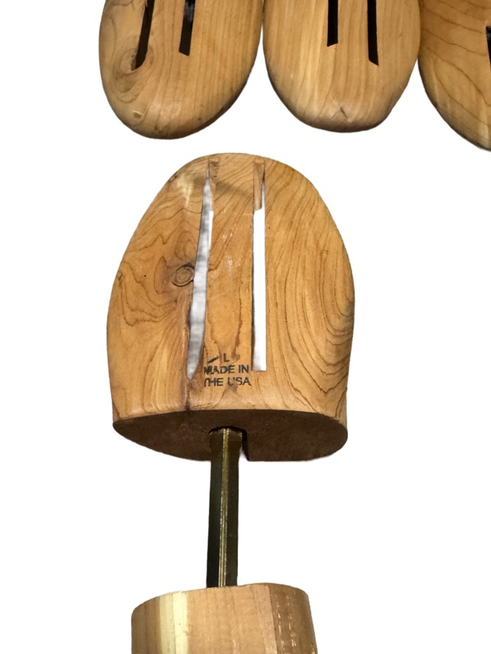 Allen Edmonds Cole Haan Wooden Shoe Trees Size Large Lot of 3 Made in USA - Picture 3 of 5